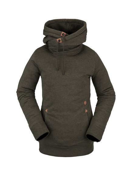 Damen Snowboard Sweatshirt Volcom - Tower HD (schwarz grün)