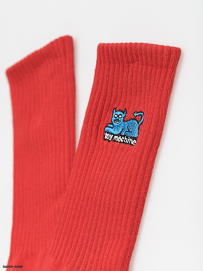 Toy Machine Socken - Devil Cat (rot)