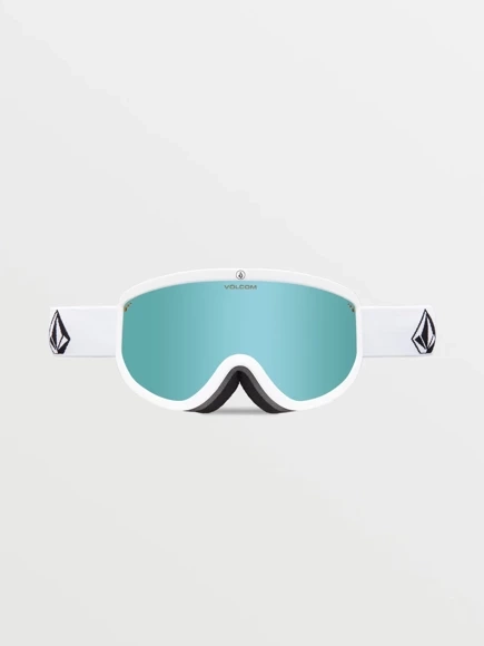 Volcom Footprints Goggles - Matte White Stone/Eis Chrom + Gelb