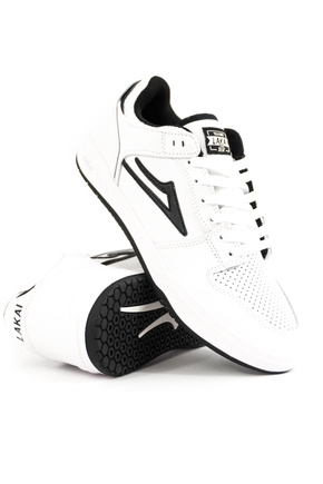 Lakai Stiefel - Telford Low (weiß/schwarzes Leder)