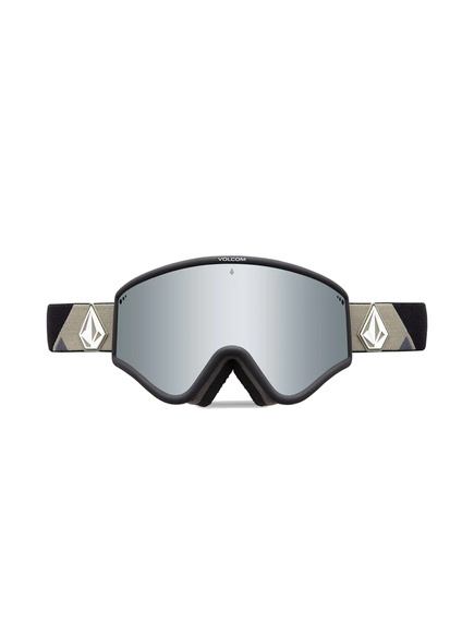 Volcom Yae Schwimmbrille - Lt.militär Schwarz/Silber Chrom + Gelb