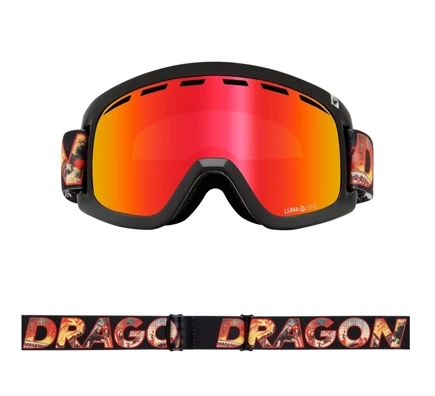 Dragon D1 OTG Goggles - Klash Lumalens Rot Ionisiert & Lumalens Rose Objektiv