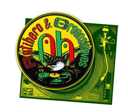 Antihero X Greensleeves Plattenspielermatte - Slipmat World Conspiracy (rasta)