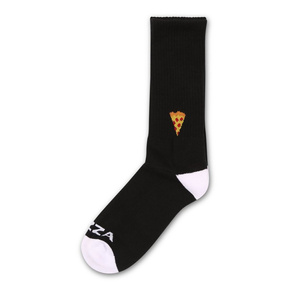 Pizza Socken - Emoji schwarz