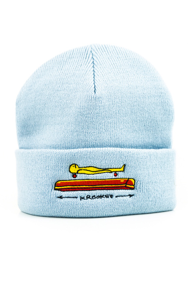 Krooked Kappe - Koffin Manschette (Hellblau)