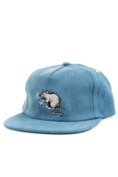 Real - Street Cleaner Baseballkappe (Bleached Denim)