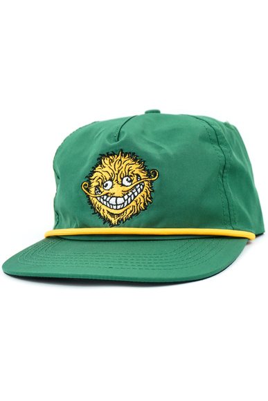 Antihelden-Baseballmütze - Grimple (dunkelgrün/orange)