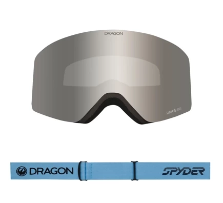 Dragon R1 OTG x Spyder Goggles - Blue Drift Lumalens Silver Ionized & Lumalens Amber Lens