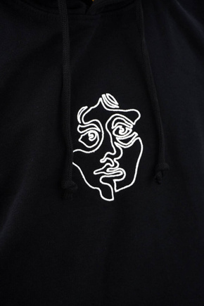 UMA Sweatshirt - Gesicht schwarz