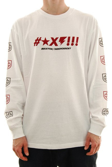 Langarmshirt BRIXTON - Glänzend weiß