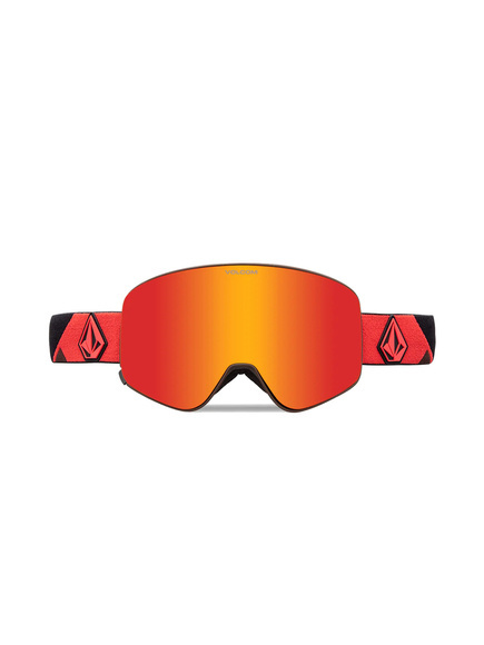 Volcom Odyssey Schwimmbrille - Orange/Braun/Rot Chrom + Gelb