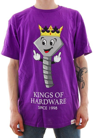 T-Shirt von Diamond Supply Co. - König der Hardware lila