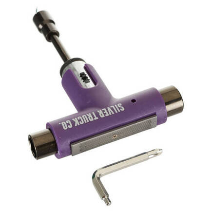 Skateboard Schlüssel Silber - Ratched (lila/grau)