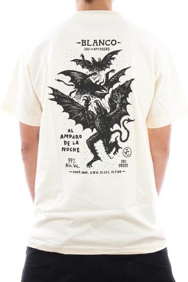 Antihelden-T-Shirt - Carnales Blanco (creme/schwarz)