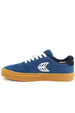 Cariuma Schuhe - Naioca Pro Gum Shadow Blau Wildleder und Canvas Elfenbein Logo Navy Sneaker