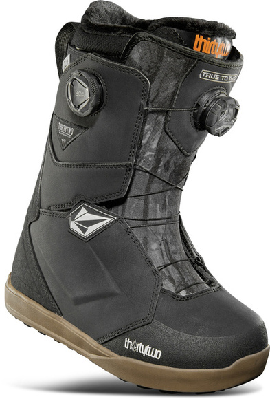 Damen Snowboardschuhe ThirtyTwo - Lashed Double Boa x Volcom (schwarz/grau/gum)