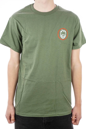 Spitfire T-Shirt - Classic Swirl Oval Mil (grün)