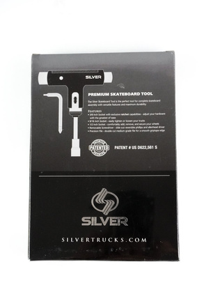 Skateboard Schlüssel Silber - Grün