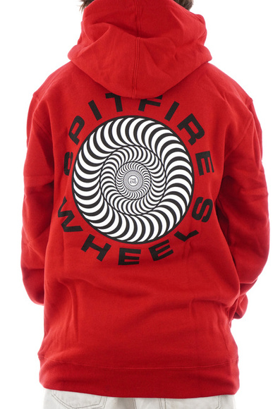 Spitfire Sweatshirt - Classic 87 Swirl Fill rot/schwarz