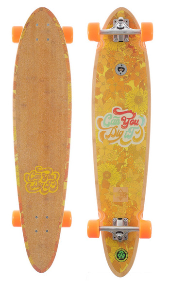Longboard Dusters California - Dig it 4.0" (Bambus/Orange)