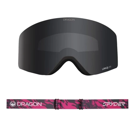 Dragon R1 OTG x Spider Schwimmbrille - Wotermelon (LL dark smoke+ LL lighr rose free lens) 
