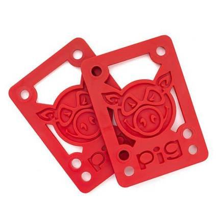 PIG Unterlegscheiben - 1/8" Hard Riser (rot)