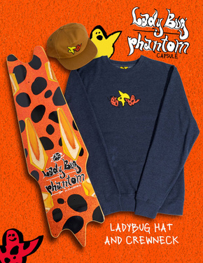 Deck Krooked - Marienkäfer-Phantom (rot-metallisch glitzernd)