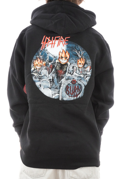 Spitfire Sweatshirt - Zip Undead (schwarz)