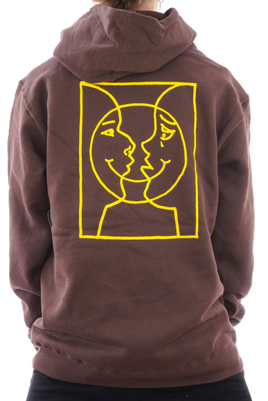 Krooked Sweatshirt - Moonsmile raw (braun/gelb)