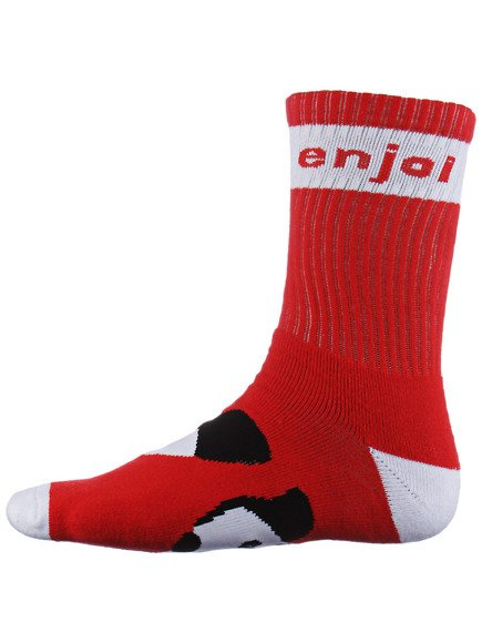 Enjoi Socken - Panda Feet Crew (rot)