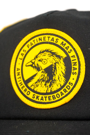 Antihelden-Baseballmütze - Las Patinetas (schwarz/gelb)