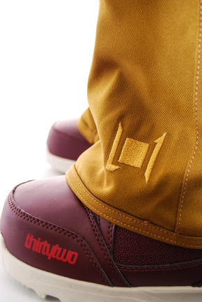 Damen-Snowboardhose L1 Premium Goods - Heartbreaker Twill tabacco