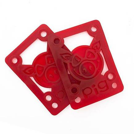 PIG Unterlegscheiben - 1/8" Soft Riser (rot)