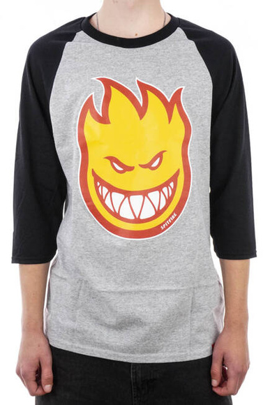 Spitfire 3/4 Longsleeve - BigHead Füllung sand/gold/rot