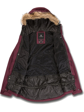 Damen Snowboard Jacke Volcom - WMN Shadow Ins (merlot)