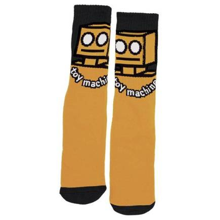 Toy Machine Socken - Roboter (Senf)