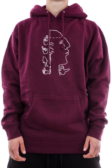 Sweatshirt Krooked - Out My Ears (kastanienbraun)