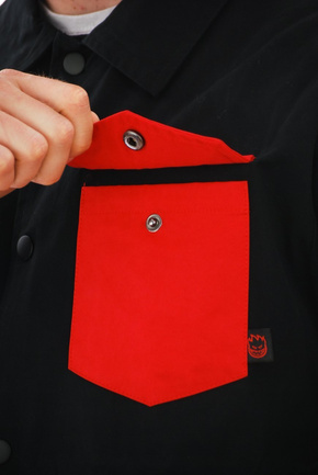 Spitfire Jacke - Potrero schwarz/rot