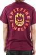 Spitfire T-Shirt - Big Head Classic (kastanienbraun/rot/gelb)