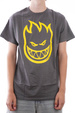 Spitfire t-shirt - BigHead charocal/gelb