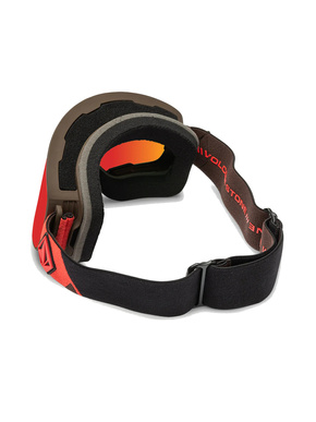 Volcom Odyssey Schwimmbrille - Orange/Braun/Rot Chrom + Gelb