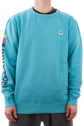 Brixton Sweatshirt - Alton Crew (aquamarin)