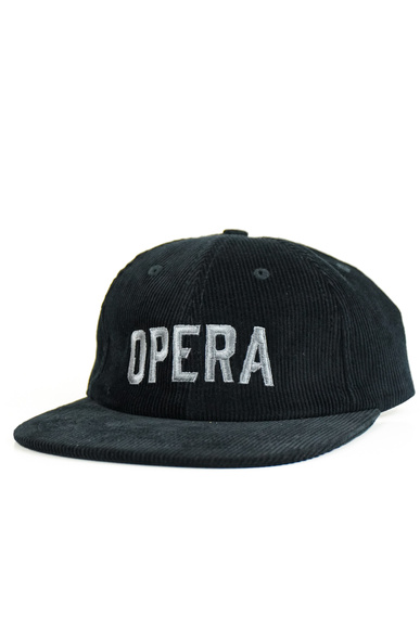 Opera Baseballkappe - Cord schwarz