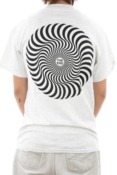 Spitfire T-Shirt - Klassischer Wirbel (Asche/Schwarz)