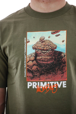 Primitive x Marvel t-shirt - Thing militärisch grün