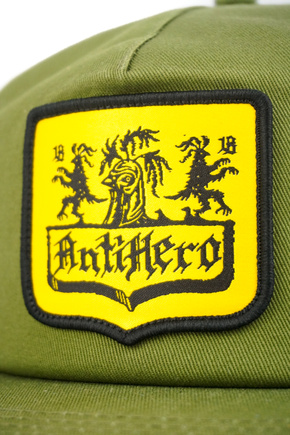 Antihero Baseballmütze - Wappen (oliv)