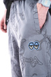 Krooked Hosen - Style Eyes Ripstop Double Knee grau