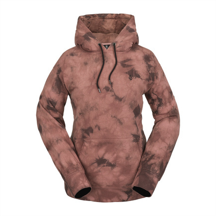 Volcom Snowboard-Sweatshirt für Frauen - Costus HD (rosa Salzwäsche)