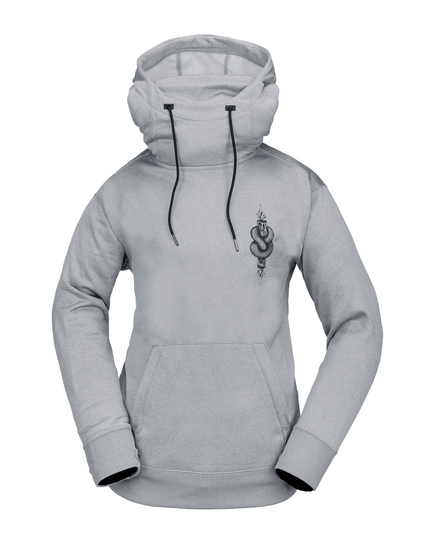 Damen-Snowboard-Sweatshirt Volcom - Riding Hydro P/O (heather grey)