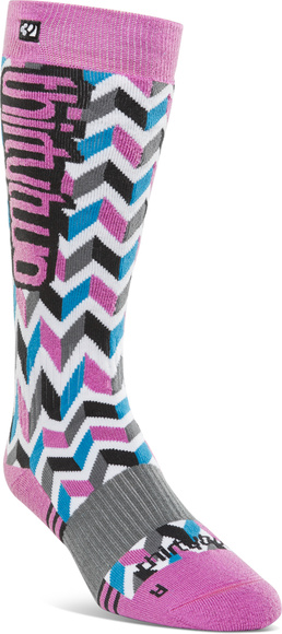 Damensocken Thirty Two - W Merino (schwarz/rosa)